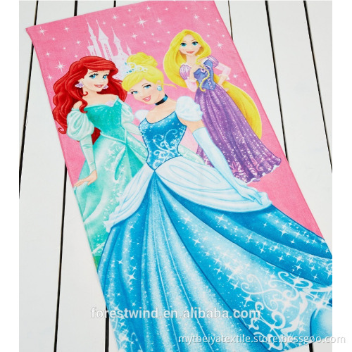 Wholesale Weighted Custom Digital Printed Beach Gift Towel Gift